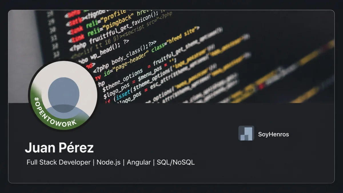 Ejemplo ilustrativo de un perfil tecnico generico y poco diferenciado